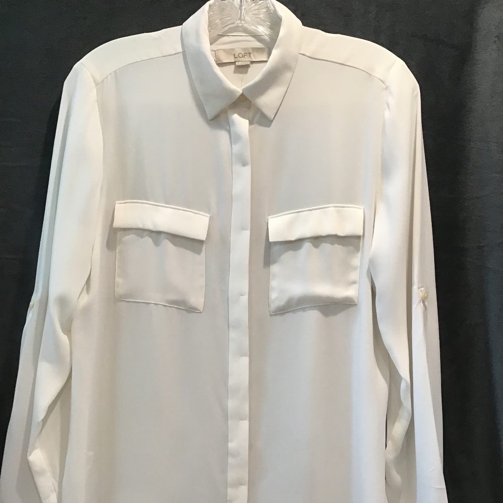 Loft cream colored blouse.